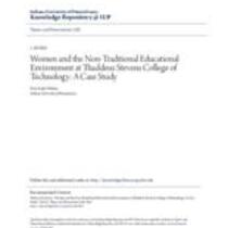 Women and the non-traditional educational environment at thaddeus stevens college of technology: a case study