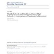 middle schools and traditional junior high schools_ a comparison