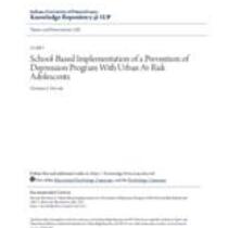 School-based implementation of a prevention of depression program with urban at-risk adolescents