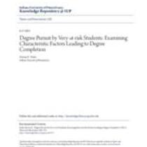 Degree pursuit by very-at-risk students: examining characteristic factors leading to degree completion