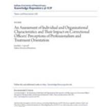 an assessment of individual and organizational characteristics an