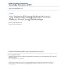 Non-traditional nursing students' perceived ability to form caring relationships