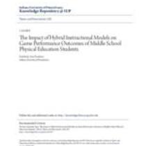 impact of hybrid instructional models on game performance outcomes of middle school physical education students