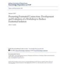 Promoting existential connection: development and evaluation of a workshop to reduce existential isolation