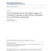 on advertisings terms_ the weak critiques of consumer capitalism