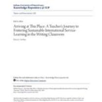 Arriving at this place: a teacher's journey to fostering sustainable international service-learning in the writing classroom