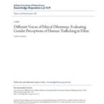 Different voices of ethical dilemmas: evaluating gender perceptions of human trafficking in films