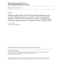 relationship between teacher preparedness and inquiry-based instr