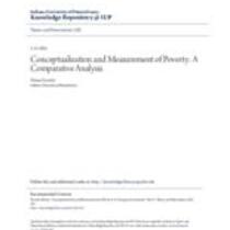 Conceptualization and measurement of poverty: a comparative analysis
