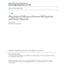 Physiological differences between self -hypnosis and hetero -hypnosis