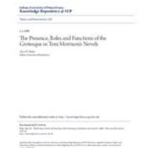 presence, roles and functions of the grotesque in toni morrison's novels