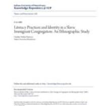 literacy practices and identity in a slavic immigrant congregatio