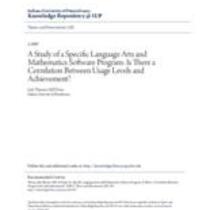 A study of a specific language arts and mathematics software program: is there a correlation between usage levels and achievement?