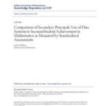 comparison of secondary principals use of data systems to increa