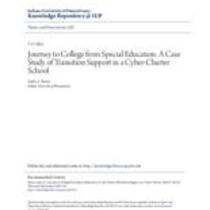 Journey to college from special education: a case study of transition support in a cyber-charter school