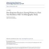 Peer response practices among writers in a first -year residence hall: an ethnographic study