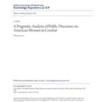 A pragmatic analysis of public discourse on american women in combat