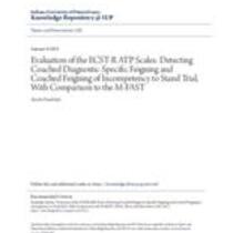 Evaluation of the ecst-r atp scales: detecting coached diagnostic-specific feigning and coached feigning of incompetency to stand trial, with comparison to the m-fast