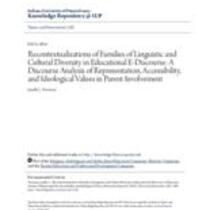 Recontextualizations of families of linguistic and cultural diversity in educational e-discourse: a discourse analysis of representation, accessibility, and ideological values in parent involvement