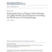 Reducing the impact of negative media messages on college students' body satisfaction: examining the effectiveness of a warning message