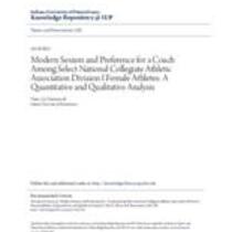 Modern sexism and preference for a coach among select national collegiate athletic association division i female athletes: a quantitative and qualitative analysis