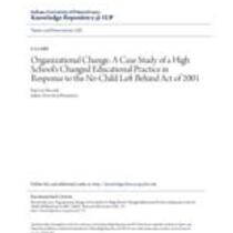 organizational change_ a case study of a high schools changed ed