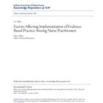 Factors affecting implementation of evidence-based practice among nurse practitioners