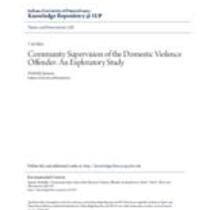 Community supervision of the domestic violence offender: an exploratory study