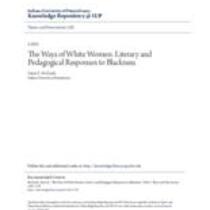 ways of white women: literary and pedagogical responses to blackness