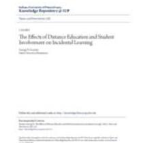 effects of distance education and student involvement on incidental learning