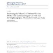 Examining the influence of multimodal new media texts and technologies on first-year writing pedagogies: a cross sectional case study