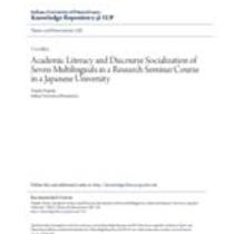 Academic literacy and discourse socialization of seven multilinguals in a research seminar course in a japanese university