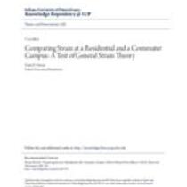 Comparing strain at a residential and a commuter campus: a test of general strain theory