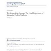 voice of the learner: the lived experience of successful online students