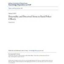 Personality and perceived stress in rural police officers