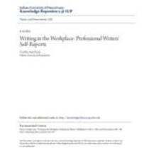 Writing in the workplace: professional writers' self-reports