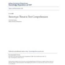 Stereotype threat in text comprehension