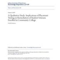 a qualitative study_ implications of placement testing on remedia