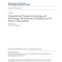 Organizational change, restructuring and downsizing: the experience of employees in the electric utility industry