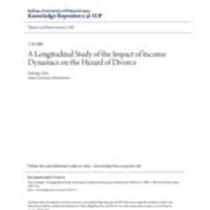 A longitudinal study of the impact of income dynamics on the hazard of divorce