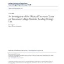investigation of the effects of discourse types on taiwanese college students' reading strategy use