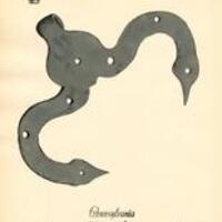 PA Wrought Iron Iron Hinges Plate 56