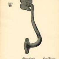 PA Wrought Iron Door Knocker Epharata Cloister