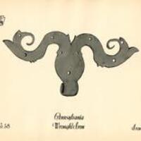PA Wrought Iron Iron Hinge Plate 58