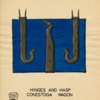 Hinges and Hasp Conestoga Wagon Plate 20