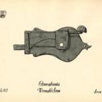 PA Wrought Iron Iron Lock Plate 82