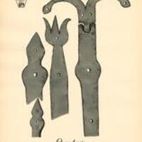 PA Wrought Iron Iron Hinges Plate 49