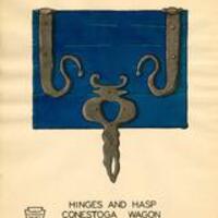 Hinges and Hasp Conestoga Wagon Plate 16
