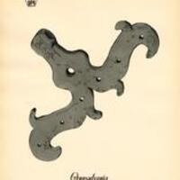 PA Wrought Iron Iron Hinge Plate 60