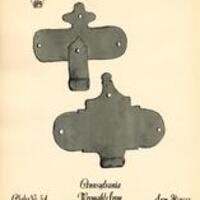 PA Wrought Iron Iron Hinges Plate 54